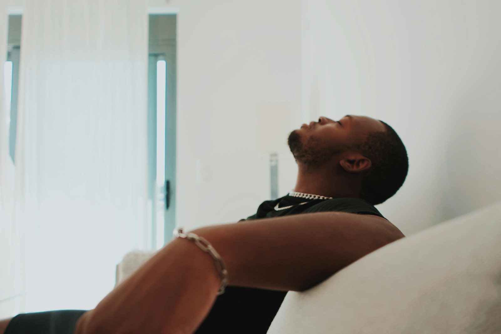 a person with the mouth open